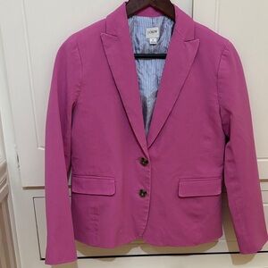 J. Crew Fuchsia Two-Button Blazer